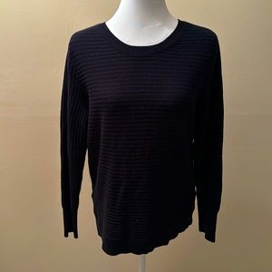 Soho navy blue open back sweater